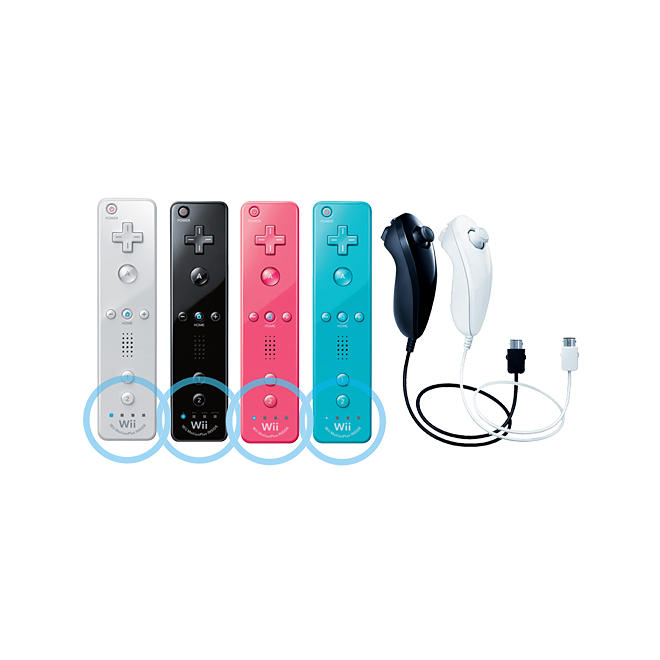 Wii Remote Plus and Nunchuck Bundle - Choose Color